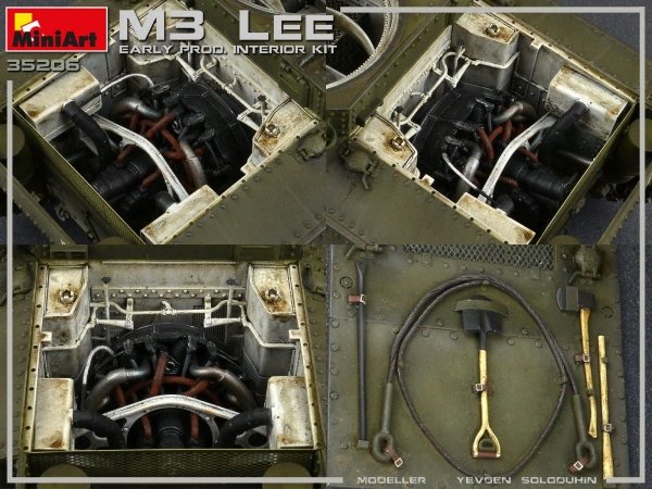 Miniart 35206 M3 Lee early prod. w/interior 1/35