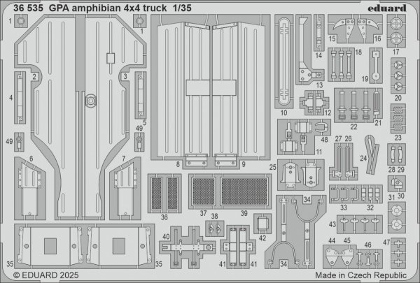 Eduard 36535 GPA amphibian 4x4 truck TAMIYA 1/35