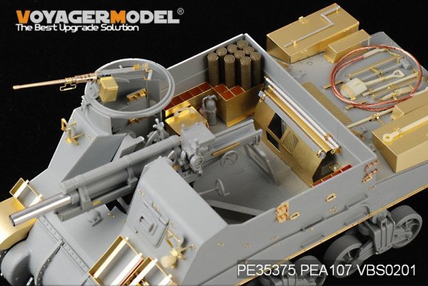 Voyager Model PE35375 WWII U.S. M7 Priest Mid Production w/Ammunition case/telephone set for DRAGON 6637 1/35