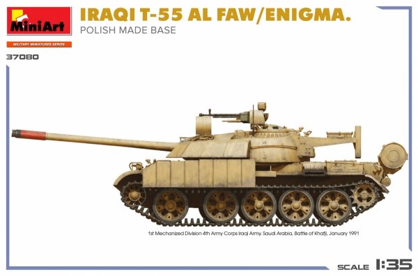 Mini Art 37080 Iraqi T-55 Al Faw / Enigma Polish Made Base 1/35
