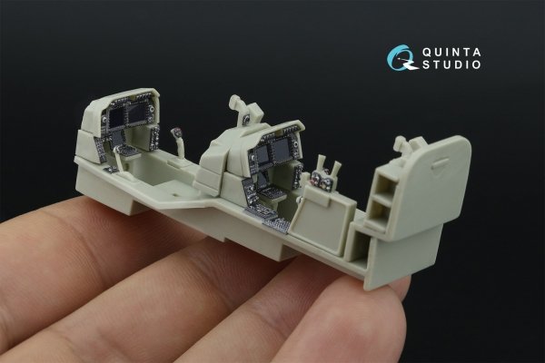 Quinta Studio QDS-48535 AH-1Z Zulu Cobra/Viper 3D-Printed &amp; coloured Interior on decal paper (KittyHawk) (small version) 1/48