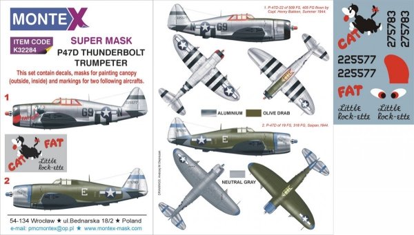 Montex K32284 P-47D RAZORBACK 1/32