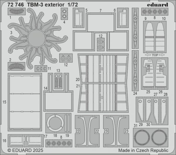 Eduard 72746 TBM-3 exterior HOBBY BOSS 1/72