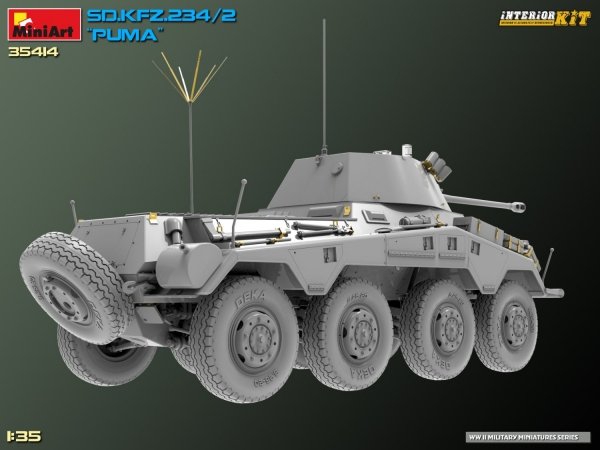 MiniArt 35414 Sd.Kfz. 234/2 PUMA. INTERIOR KIT 1/35