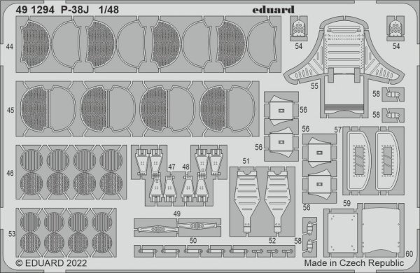 Eduard BIG49349 P-38J TAMIYA 1/48
