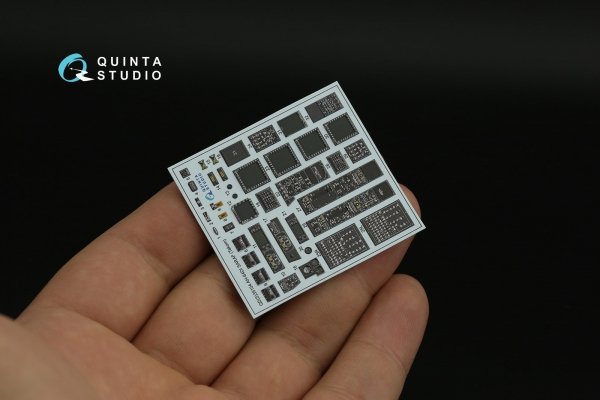 Quinta Studio QDS-35104 AH-64DI Saraf 3D-Printed &amp; coloured Interior on decal paper (Takom) (Small version) 1/35