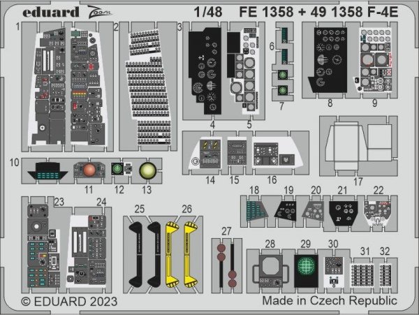 Eduard FE1358 F-4E MENG 1/48