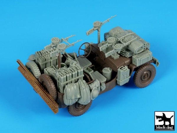 Black Dog T35224 British SAS jeep Africa accessories set 1/35
