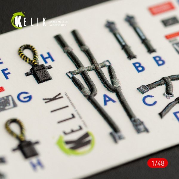 KELIK K48063 F-14D TOMCAT INTERIOR 3D DECALS FOR TAMIYA KIT 1/48