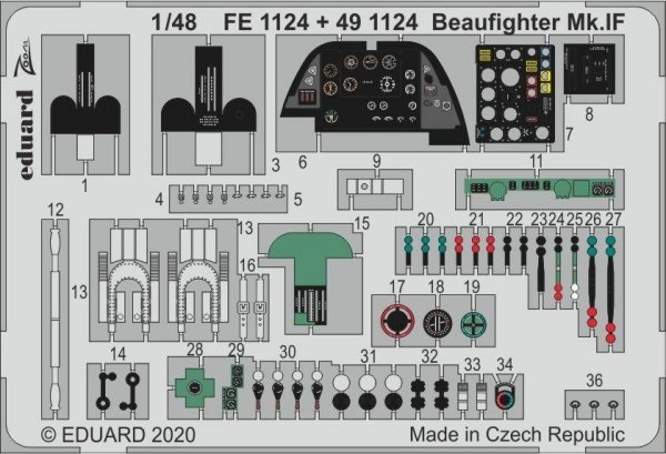Eduard BIG49275 Beaufighter Mk. IF for Revell 1/48