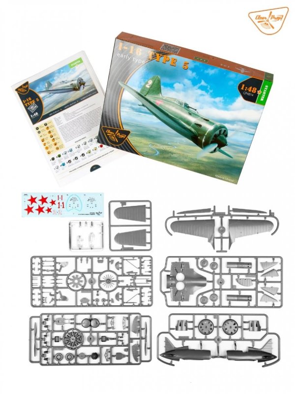 Clear Prop! CP4814 Polikarpov I-16 type 5 (early version) STARTER KIT 1/48