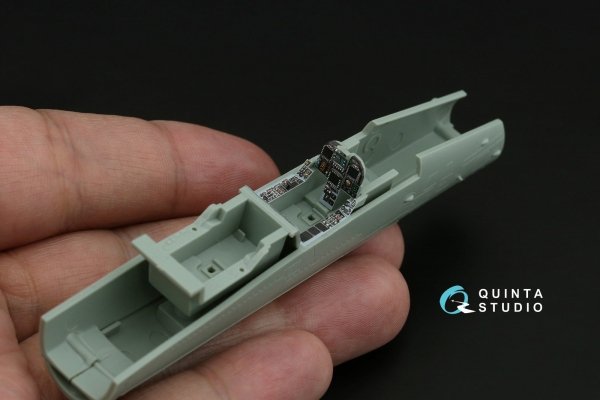 Quinta Studio QD72077 F/A-18C late 3D-Printed &amp; coloured Interior on decal paper (Academy) 1/72