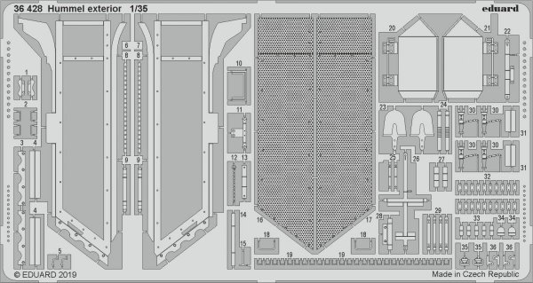 Eduard BIG3597 Hummel 1/35 TAMIYA