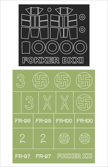 Montex MM48291 FOKKER DXXI SPECIAL HOBBY