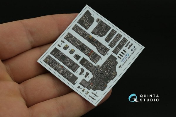 Quinta Studio QD35090 AH-64A 3D-Printed &amp; coloured Interior on decal paper (Academy) 1/35