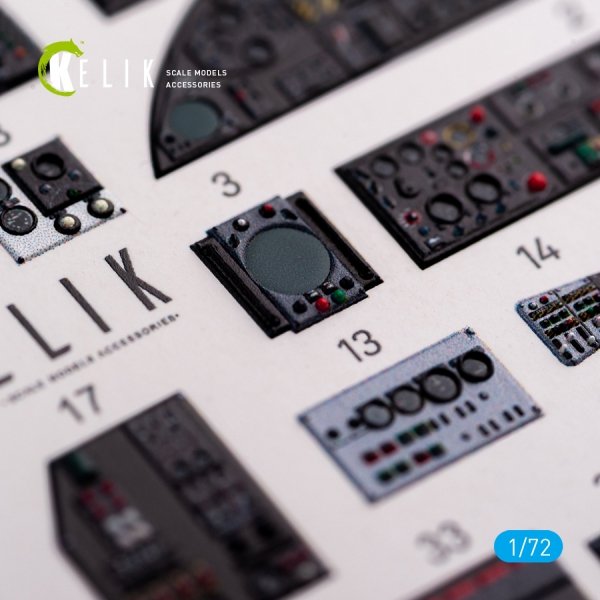KELIK K72065 Handley Page Victor B Mk2 interior 3D decals for Airfix kit 1/72