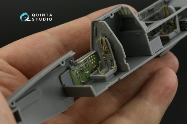 Quinta Studio QD48423 Fairey Fulmar Mk.I 3D-Printed &amp; coloured Interior on decal paper (Trumpeter) 1/48