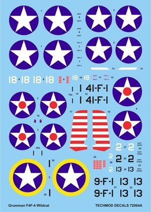 Techmod 72004 - Grumman F4F-4 Wildcat (1:72)