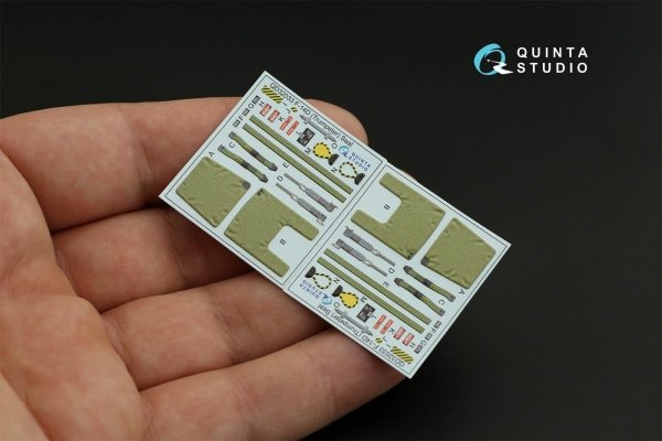 Quinta Studio QD32033 F-14D 3D-Printed &amp; coloured Interior on decal paper ( Trumpeter ) 1/32