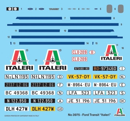 Italeri 3975 Ford Transit "Italeri" 1/24