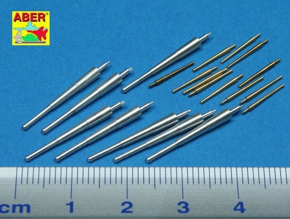 Aber 350L-42 Set of barrels 203mm x 8; 127mm x 12 for Japan Navy Saratoga, Lexington (1:350)