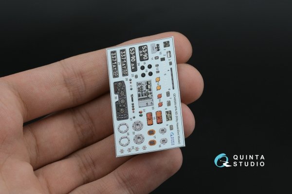 Quinta Studio QD+48569 APA-5D 3D-Printed &amp; coloured Interior on decal paper (KittyHawk/Zimi model) (with 3D-printed resin parts) 1/48