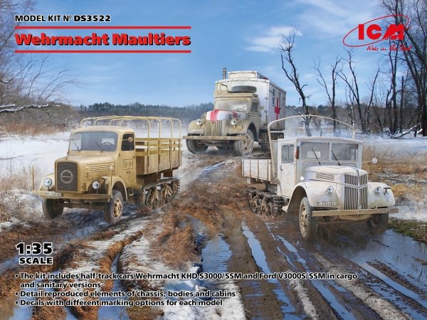 ICM DS3522 Wehrmacht Maultiers 1/35