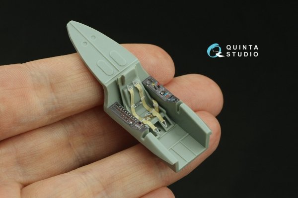 Quinta Studio QD48499 Ta 183 3D-Printed &amp; coloured Interior on decal paper (Academy) 1/48