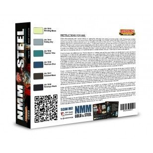 Lifecolor CS54 Acrylic paint set NMM Steel 6x22ml