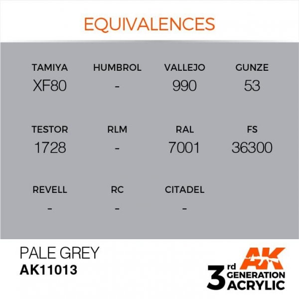 AK Interactive AK11013 Pale Grey 17ml
