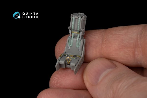 Quinta Studio QD48198 F/A-18E 3D-Printed &amp; coloured Interior on decal paper (for Meng kit) 1/48