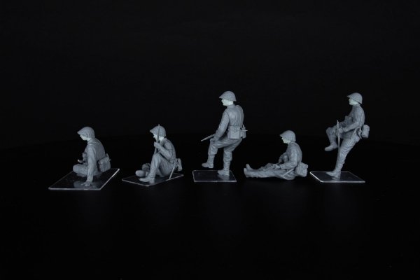 MiniArt 35496 British Tank Riders (NW Europe). Resin Heads 1 1/35