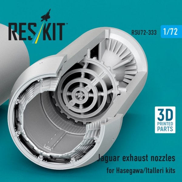 RESKIT RSU72-0333 Jaguar exhaust nozzles for Hasegawa/Italleri kits (3D Printed) (1/72)