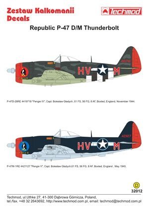 Techmod 32012 - Republic P-47D/M Thunderbolt (1:32)