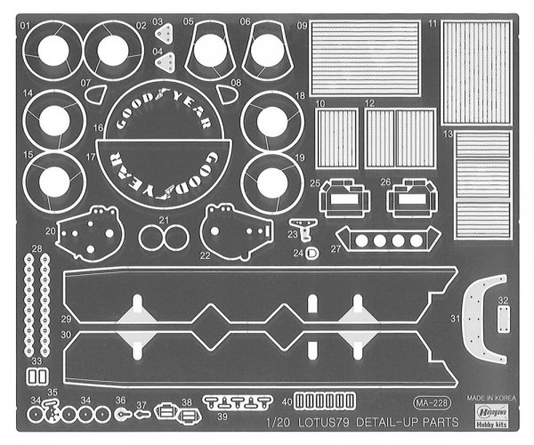 Hasegawa SP498 Lotus 79 “1978 German GP detail up version” 1/20