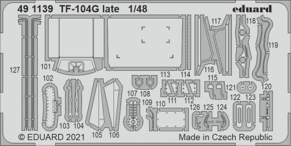 Eduard 491139 TF-104G late for Kinetic Model 1/48