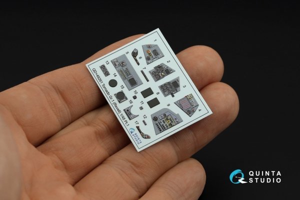 Quinta Studio QDS+48261 Tornado GR.1 3D-Printed coloured Interior on decal paper (Revell) (small version) (with 3D-printed resin parts) 1/48