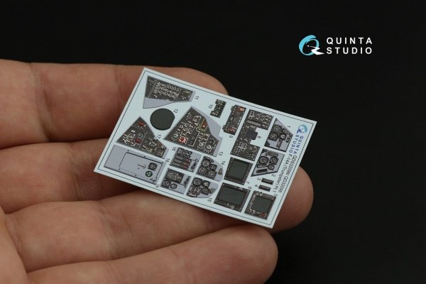 Quinta Studio QDS-32098 F-14A 3D-Printed &amp; coloured Interior on decal paper ( Trumpeter ) (Small version) 1/32