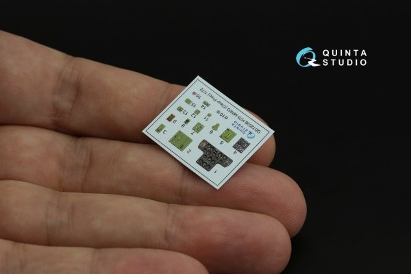 Quinta Studio QD72038 H75 M/N/O 3D-Printed &amp; coloured Interior on decal paper (Clear Prop) 1/72