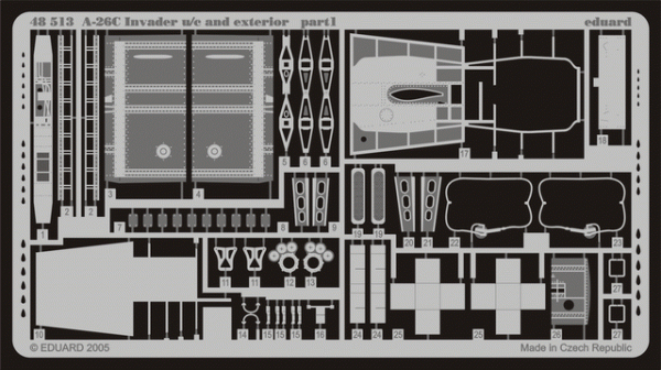 Eduard 48513 A-26C undercarriage and exterior 1/48  (MONOGRAM, REVELL)