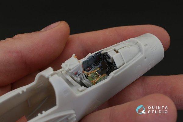 Quinta Studio QD48113 Mirage 2000C 3D-Printed &amp; coloured Interior on decal paper (for Kinetic kit) 1/48