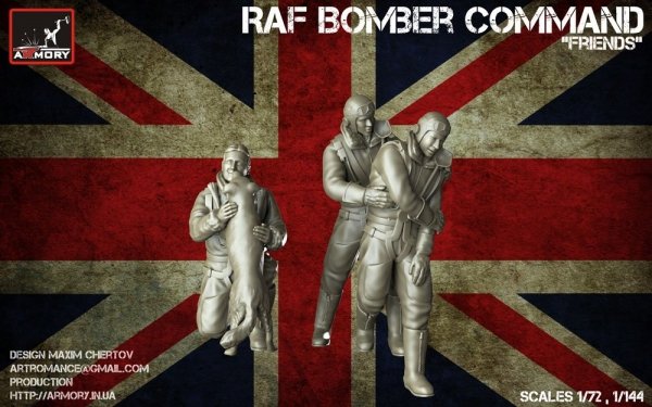 Armory Models F7224b RAF WWII crewman in high altitude outfit – “Friends” 1/72