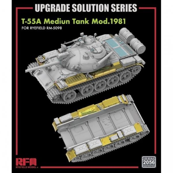 Rye Field Model 2056 T-55A Medium Tank Mod.1981 for RFM5098 - Upgrade Solution 1/35