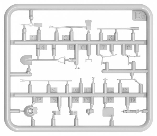 Miniart 35671 Tool Set 2 1/35