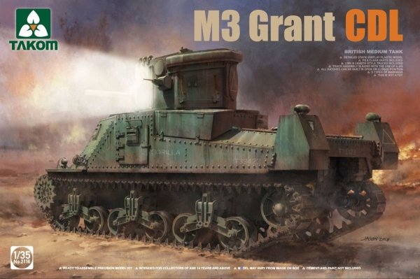 Takom 2116 BRITISH MEDIUM TANK M3 GRANT CDL 1/35