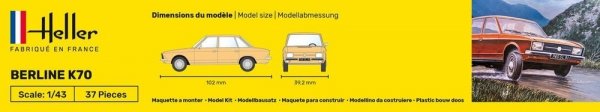 Heller 80176 Berline K70 1/43
