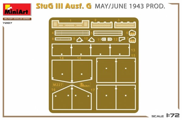 MiniArt 72107 StuG III Ausf. G MAY/JUNE 1943 PROD. 1/72