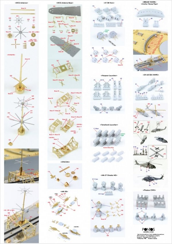 Pontos 35011F1 USS BB-63 Missouri BATTLESHIP Detail Up Set (1:350)