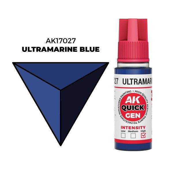 AK Interactive AK17027 ULTRAMARINE BLUE – QUICK GEN COLOR 18ml