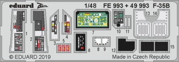 Eduard 49993 F-35B interior 1/48 KITTY HAWK